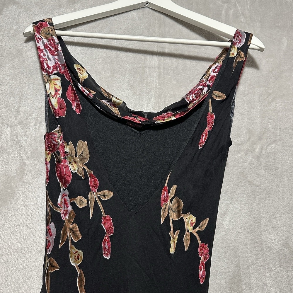 VTG Sue Wong Nocturne Gown Womens 10 Silk Blend Intricate Floral Beads & Sequins - Picture 5 of 14